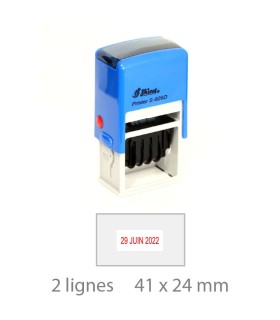 Shiny Printer S-826D Tampon dateur avec texte personnalisé