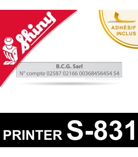 Empreinte Shiny Printer S-831