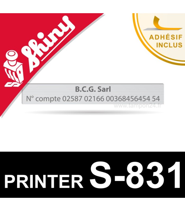Empreinte Shiny Printer S-831
