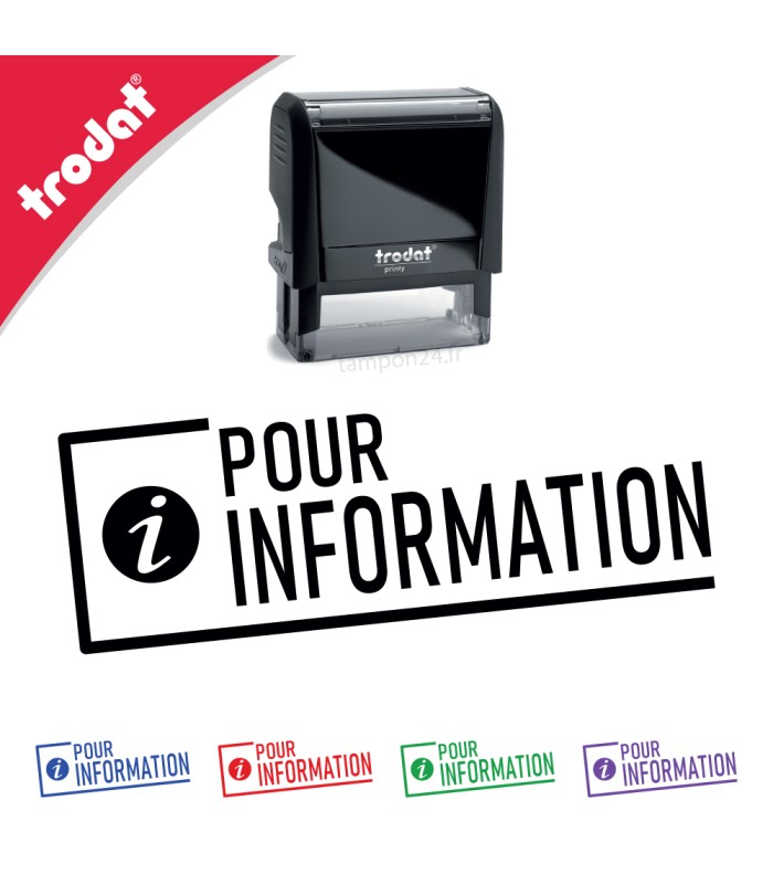 Tampon encreur POUR INFORMATION