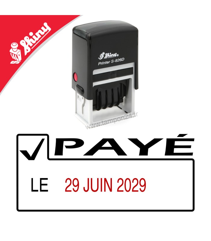 Tampon PAYÉ LE