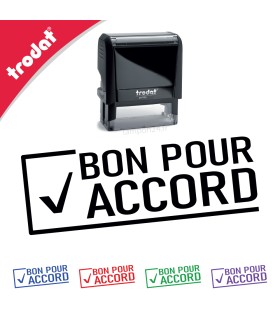 Tampon encreur BON POUR ACCORD