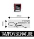 Tampon signature