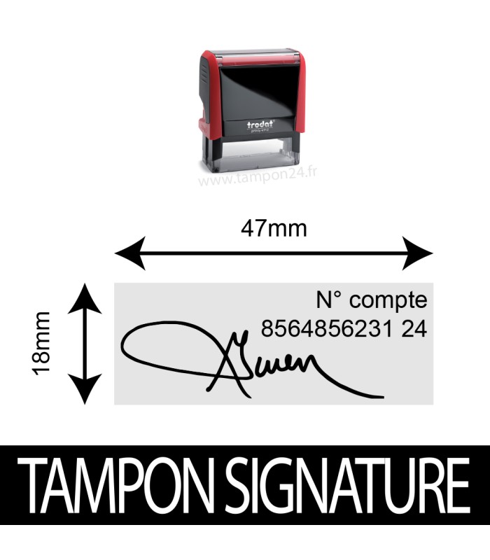 Tampon signature