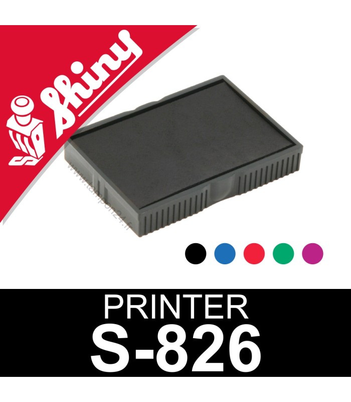 Cassette d'encrage pour Shiny Printer S-826
