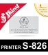 Plaque de texte pour Shiny Printer S-826
