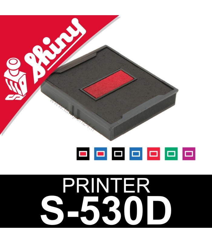 Cassette d'encrage dateur Shiny Printer S-530D