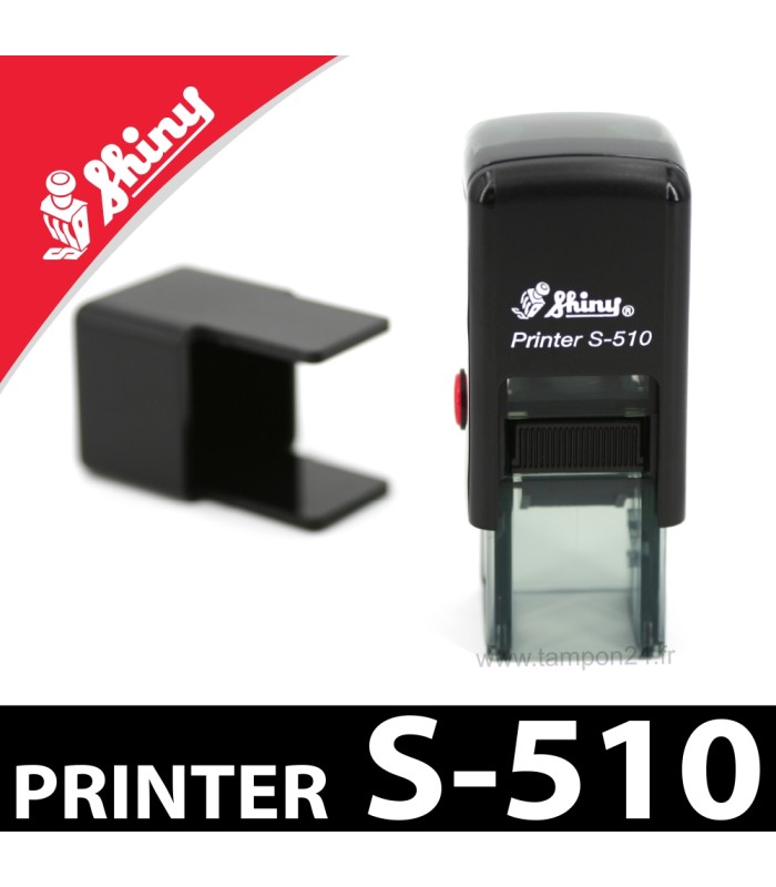 Tampon personnalisable Shiny Printer S-510 et son capuchon de protection