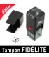 Tampon avec logo pour cartes de fidélité