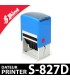 Tampon dateur S-827D dateur avec personnalisation de 4 lignes