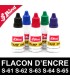 Flacon d'encre pour cassette de tampon vierge