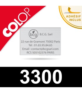 Empreinte personnalisable pour Colop 3300