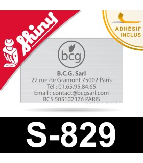 Empreinte caoutchouc personnalisée pour Shiny Printer S-829