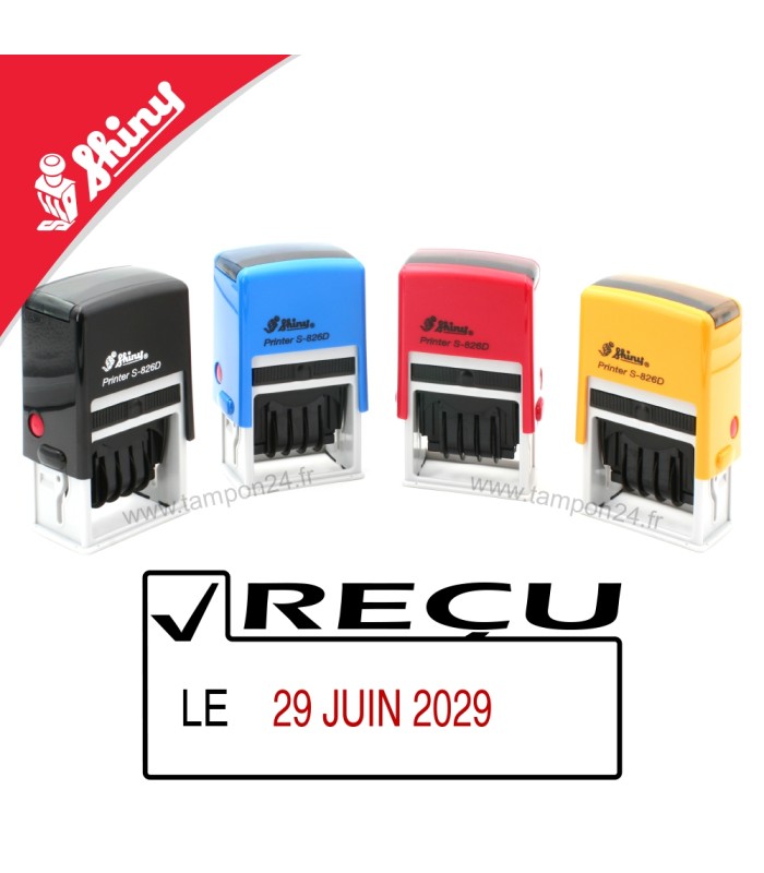 Tampon encreur dateur REÇU LE