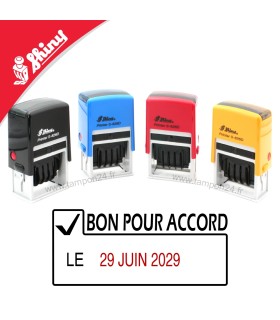 Tampon dateur BON POUR ACCORD LE