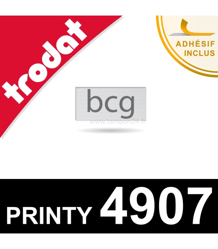 Empreinte pour Trodat Printy 4907 - Plaque de texte caoutchouc