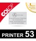 Empreinte plaque de texte pour Colop Printer 53