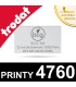 Plaque de texte personnalisée pour tampon Trodat Printy 4760