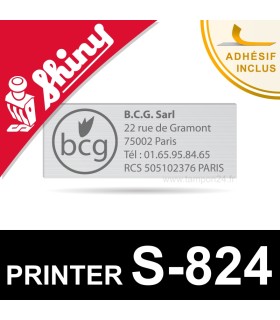 Empreinte de texte pour tampon Shiny Printer S-824