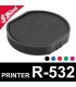 Recharge d'encre pour tampon rond Shiny Printer R-532