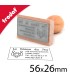 Tampon bois 56x26mm