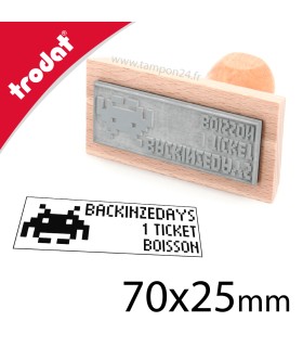 Tampon bois 70x25mm