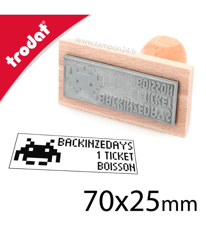 Tampon bois 70x25mm