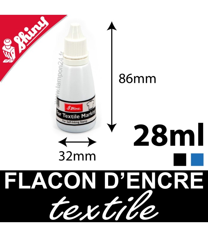 Flacon d'encre textile et vêtements pour tampon bois
