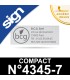 Empreinte caoutchouc personnalisée pour Sign Compact n°4345-7