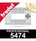 Empreinte pour dateur Trodat Professional 5474 - Plaque caoutchouc personnalisée