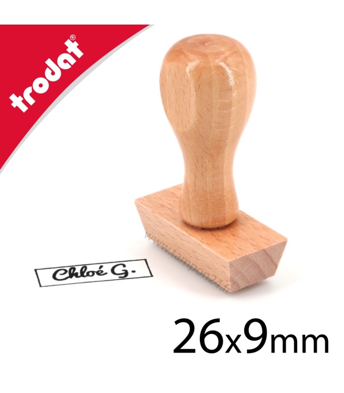 cachet bois personnalisable 1 ligne