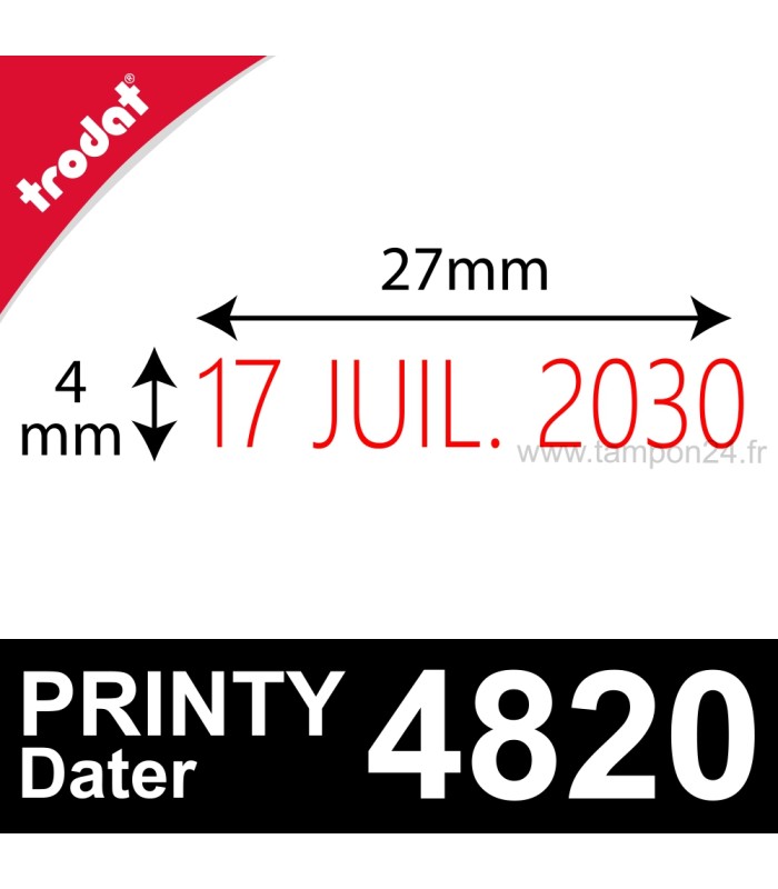 Tampon dateur Trodat Printy Dater 4820