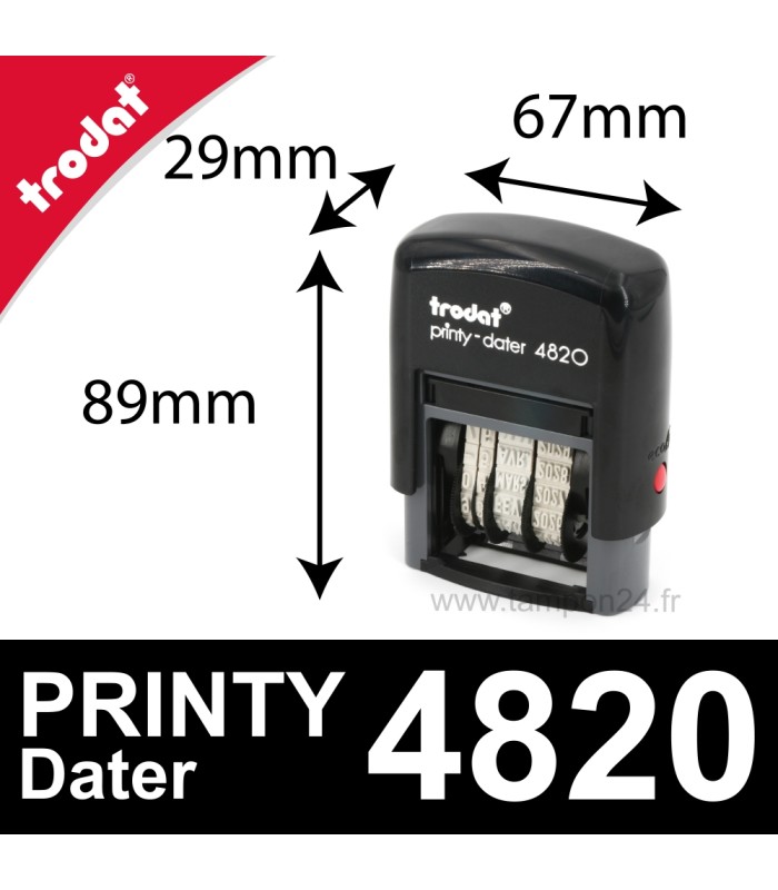 Tampon Trodat Printy Dater 4820 - Dateur réglable