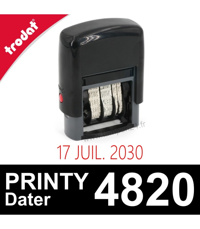 Timbre dateur Trodat avec molettes de réglage