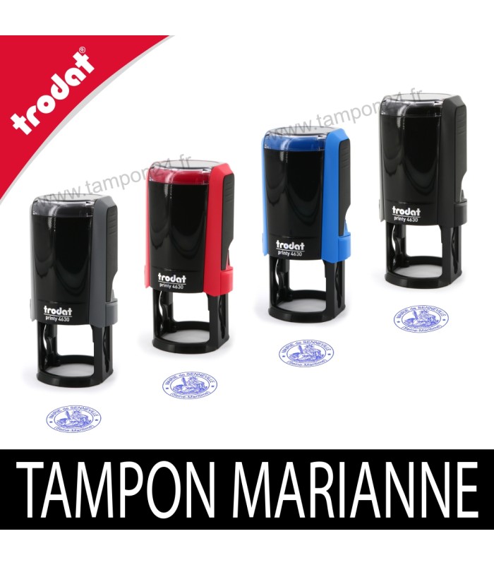 Tampon Marianne pour ville et commune