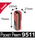 Dimensions du cachet de poche Trodat Pocket Printy 9511