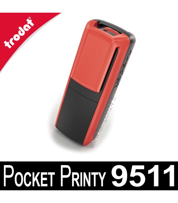Repliez facilement votre Trodat Pocket Printy 9511, le tampon de poche Trodat