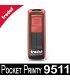 Vue de face du Trodat Pocket 9511 avec son bouton de verrouillage facile