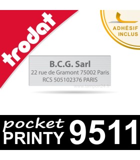 Empreinte personnalisée pour Trodat Pocket Printy 9511