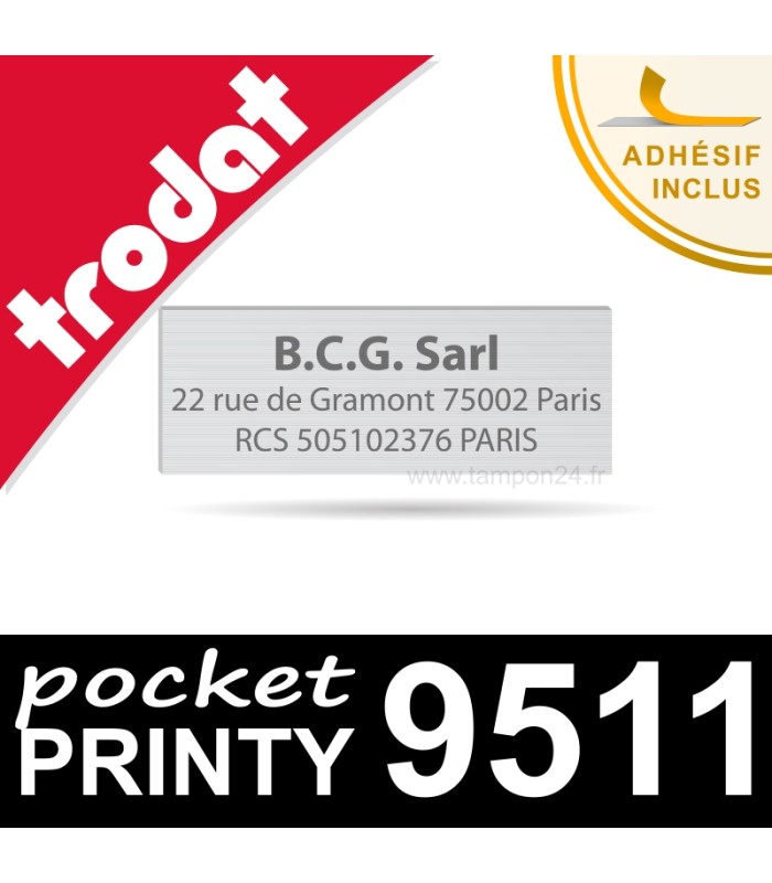 Empreinte personnalisée pour Trodat Pocket Printy 9511