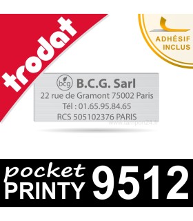 Empreinte personnalisée pour Trodat Pocket Printy 9512