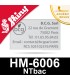 Empreinte pour tampon Shiny HM-6006 NTbac - Plaque de texte personnalisée