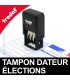 Tampon dateur élections pour carte électorale
