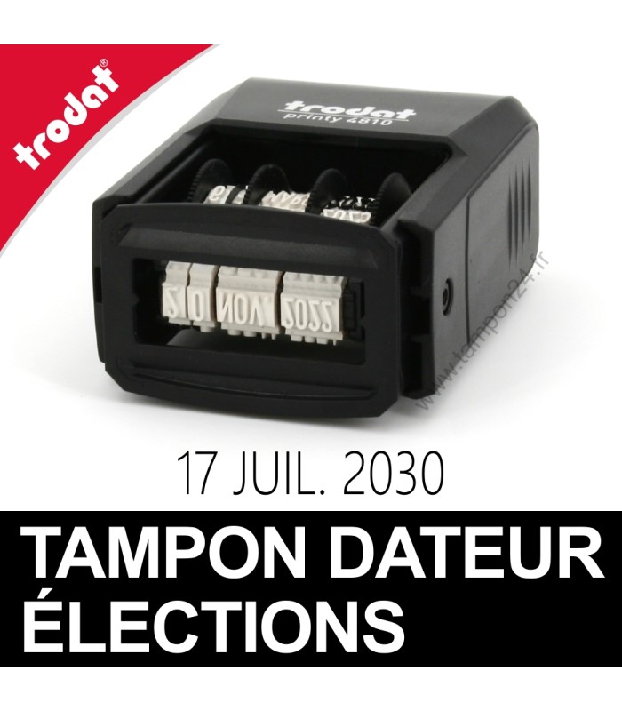 Cachet encreur date réglable pour élections municipales
