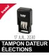 Cachet date pour carte électorale
