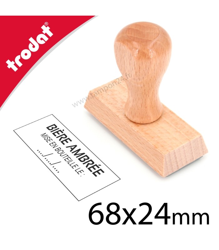 Tampon personnaliseé en bois pas cher