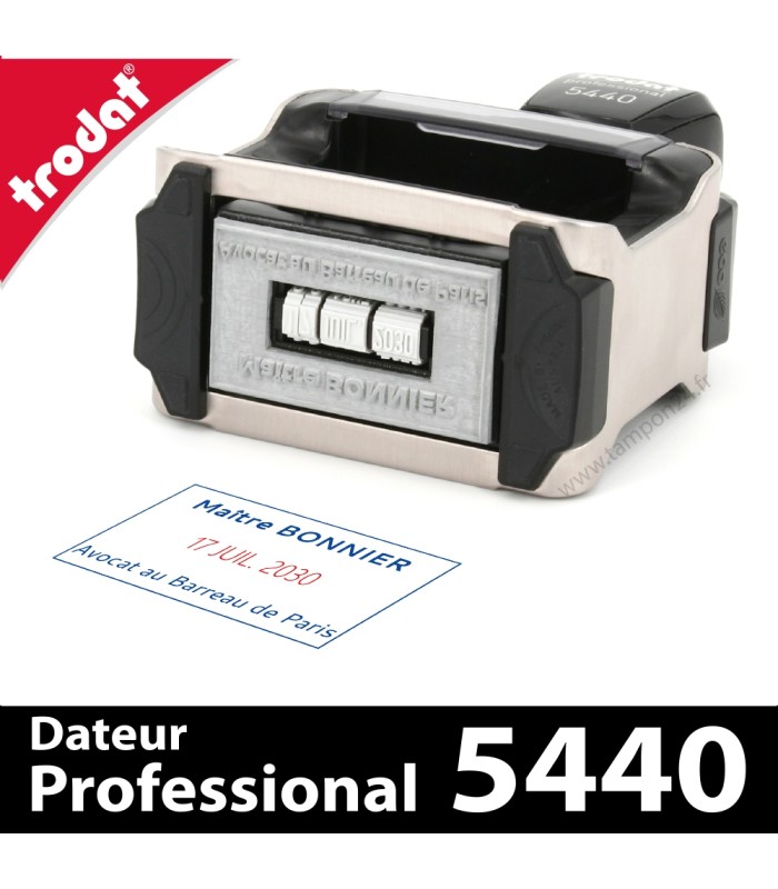 Le tampon Trodat Professional 5440 est personnalisable en ligne