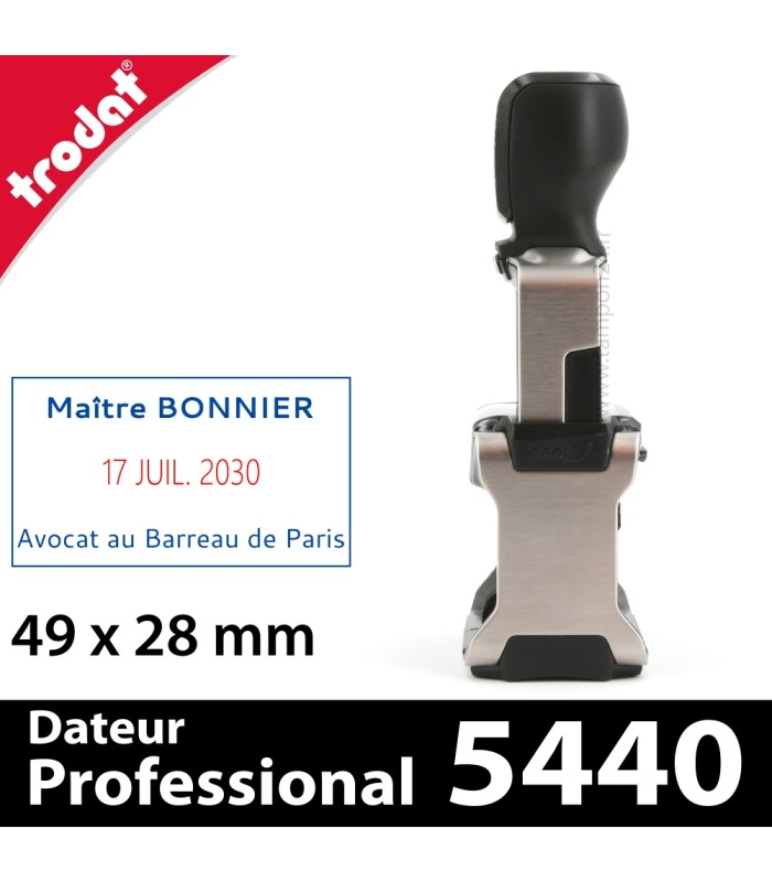 Tampon Trodat Professional 5440 à plaque personnalisée