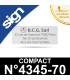 Empreinte caoutchouc personnalisée pour Sign Compact n°4345-70