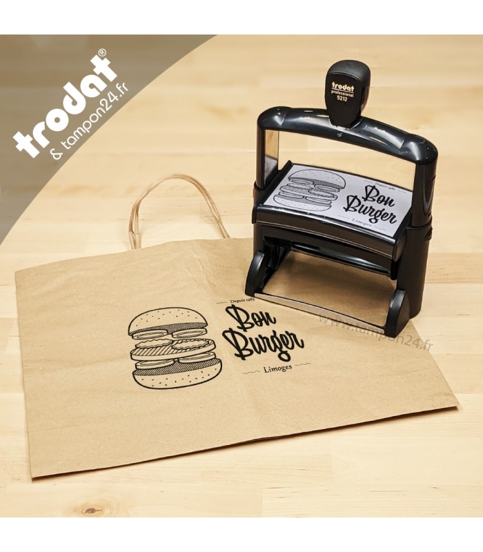 Cachet à personnaliser en ligne pour sacs papiers Kraft